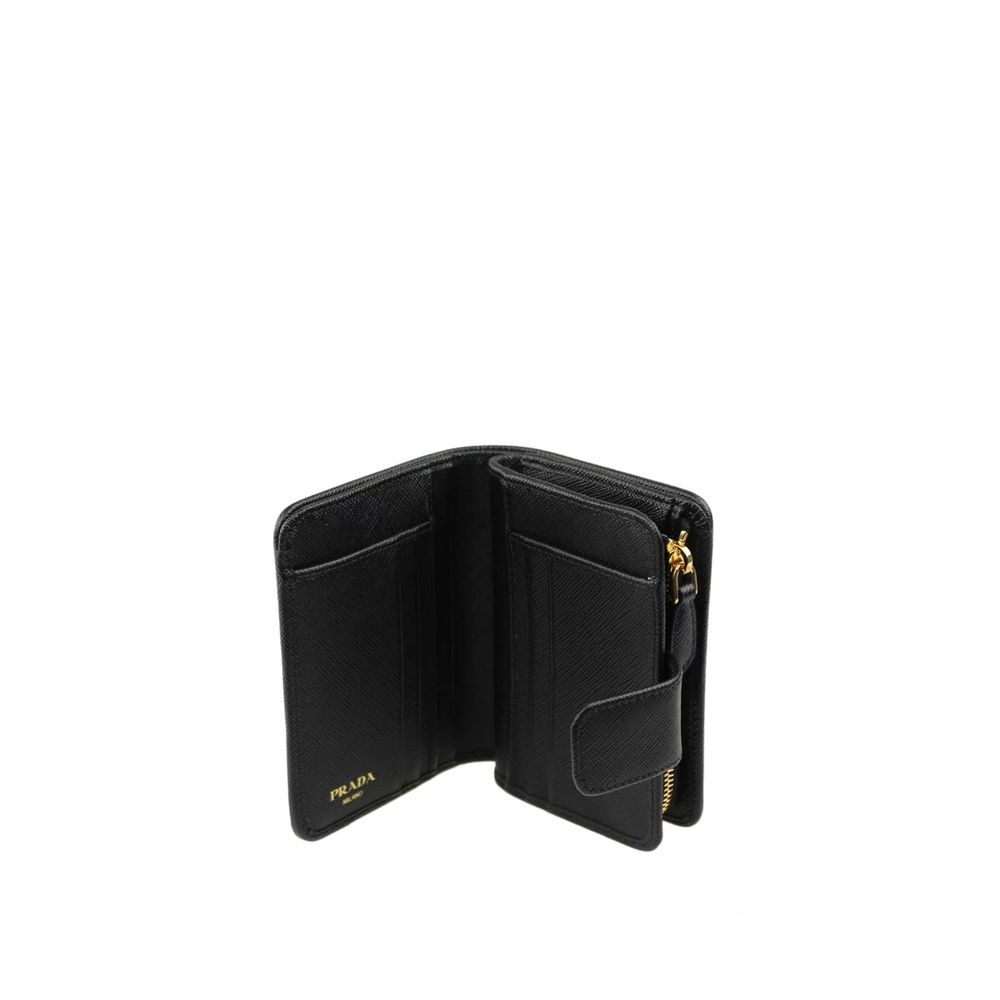 Prada Nylon And Leather French Wallet Glam Steals