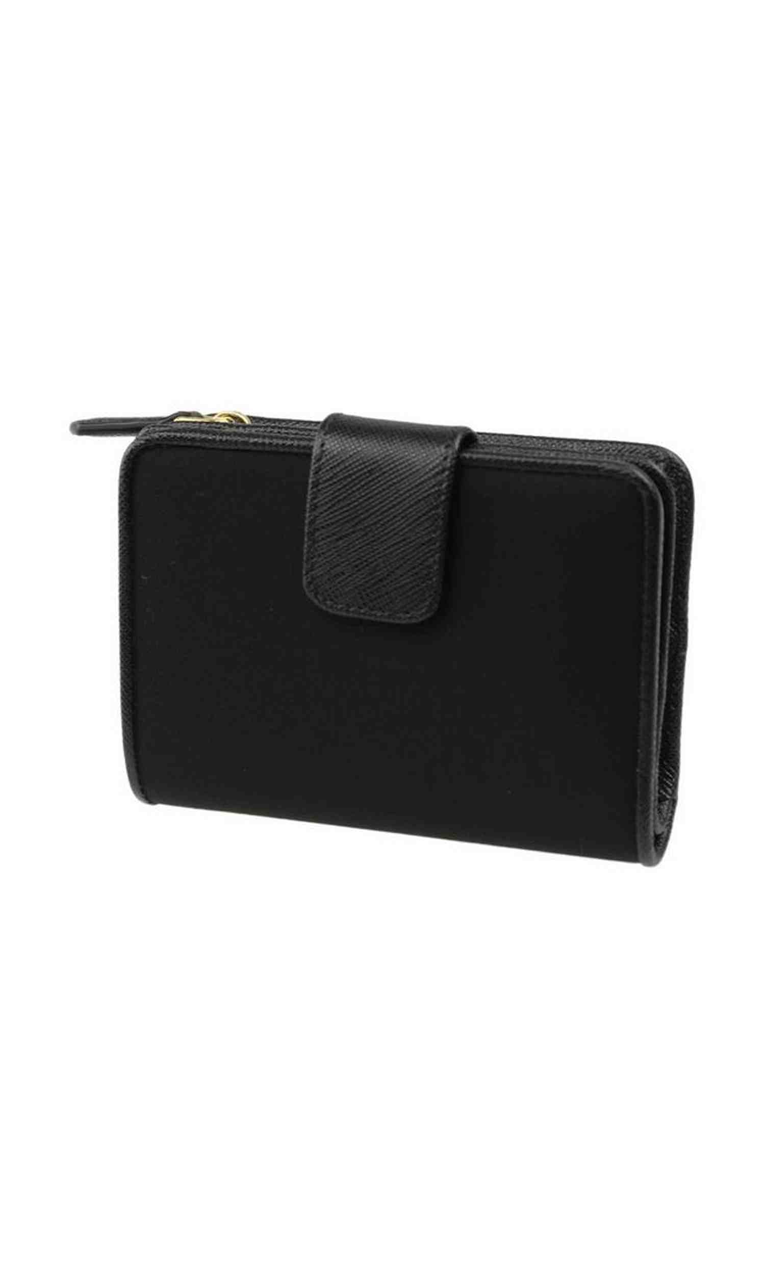 Prada Nylon And Leather French Wallet Glam Steals