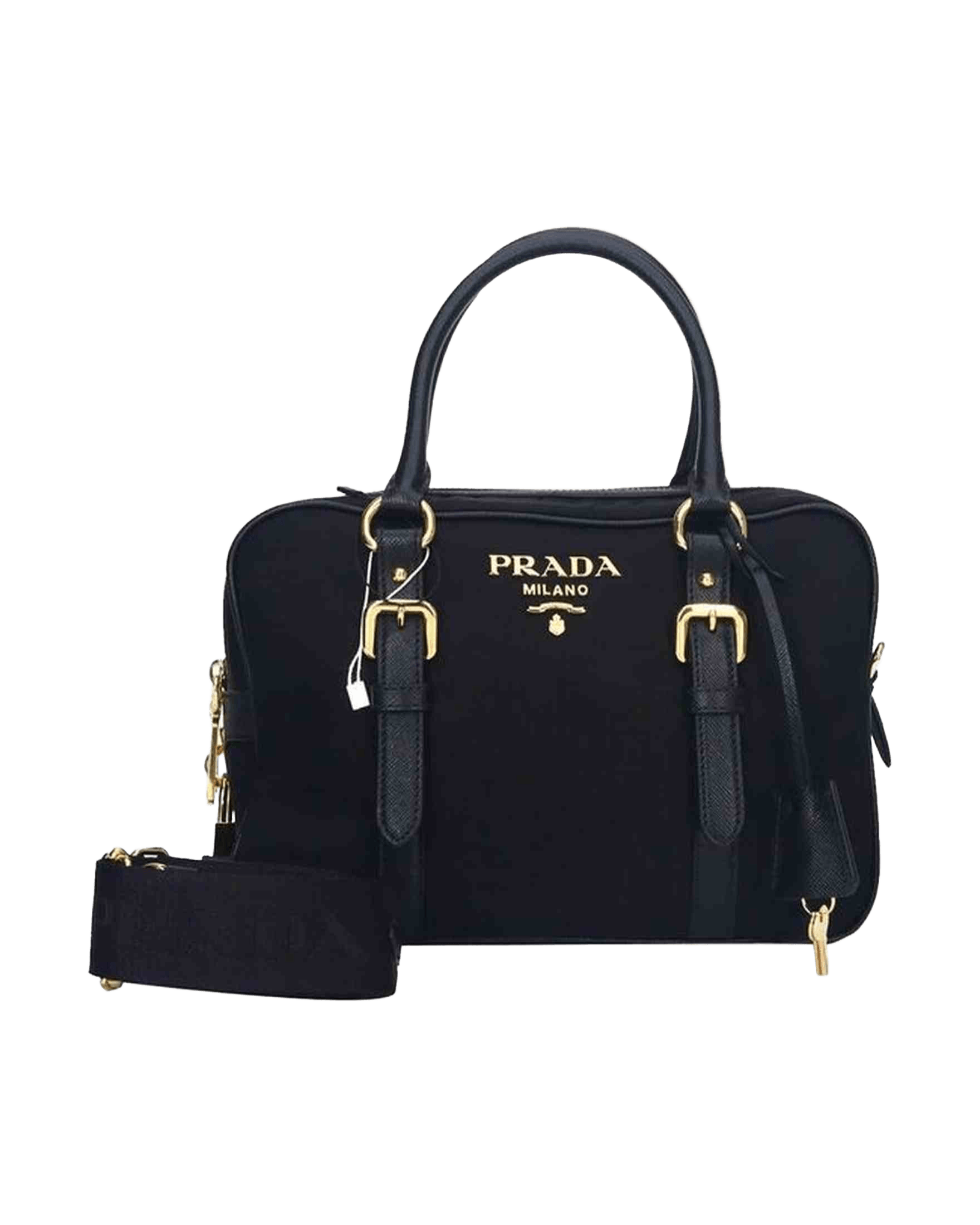 Prada Nylon Logo Top Hand Bag Glam Steals