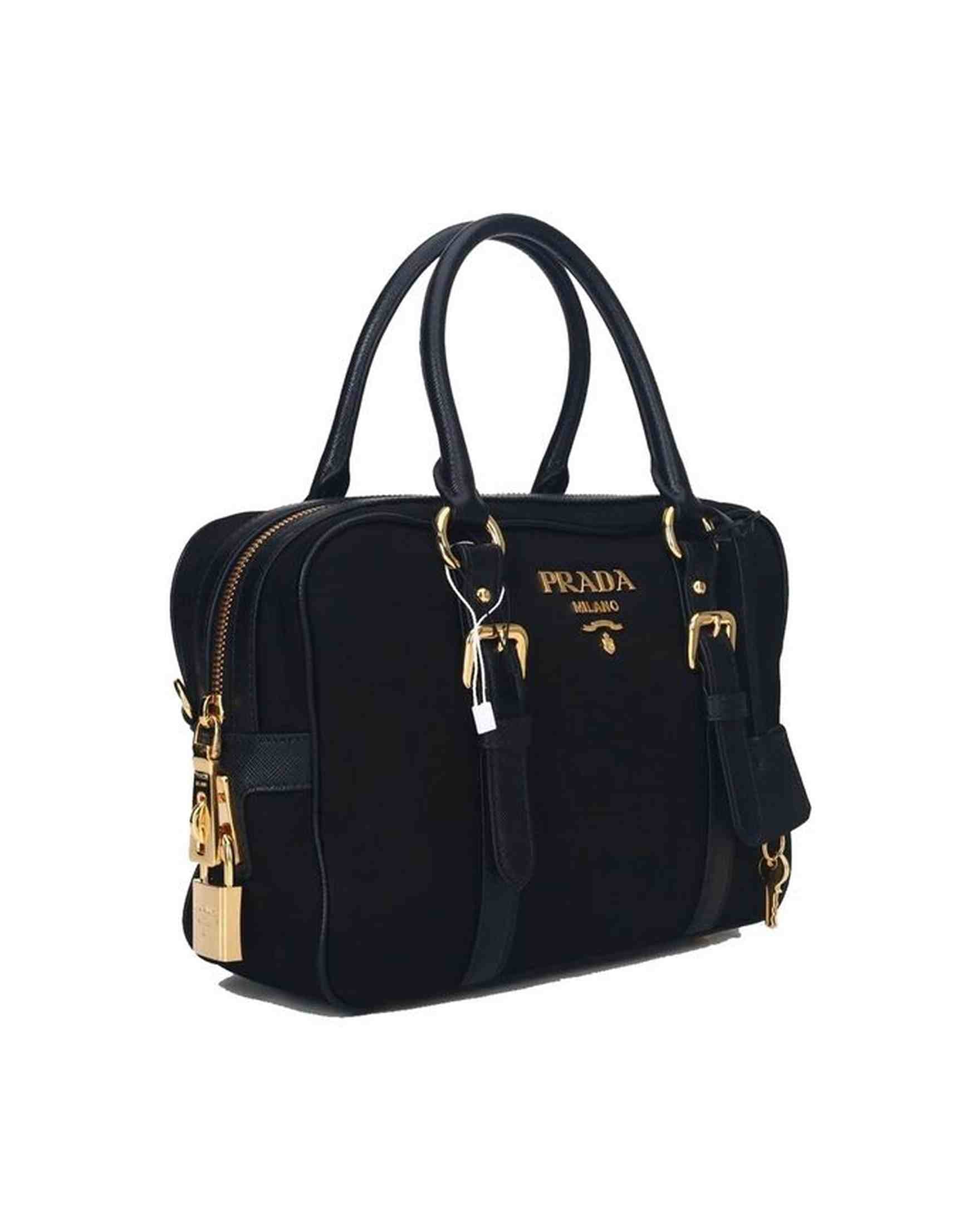 Prada Nylon Logo Top Hand Bag Glam Steals