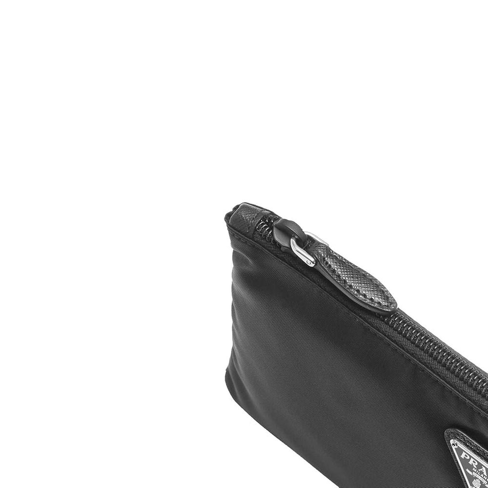 Prada Nylon Saffiano Wristlet Pouch Glam Steals