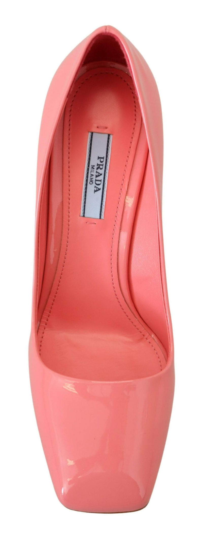 Prada Pink Leather Patent Block Heels Glam Steals