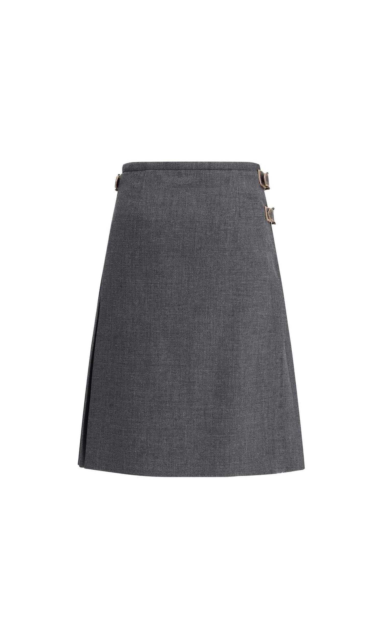 Prada Pleated Skirt In Kid Mohair Glam Steals