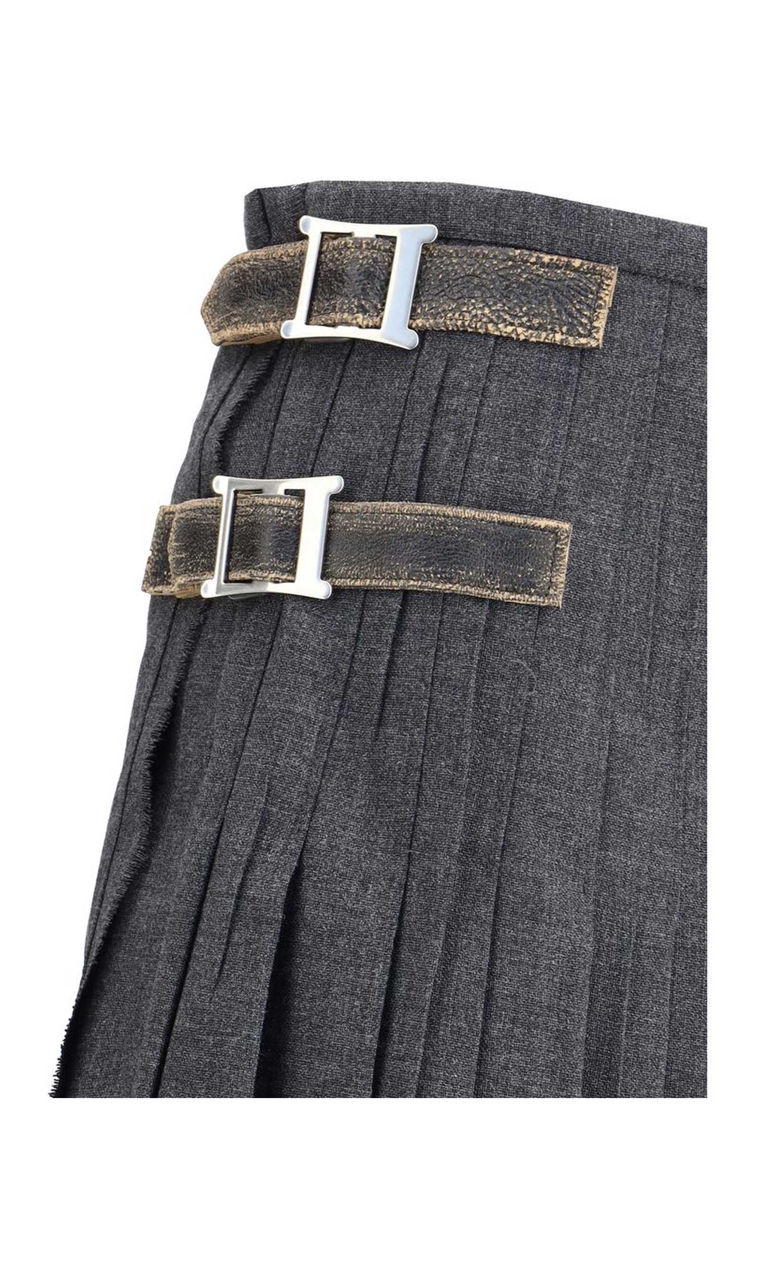 Prada Pleated Skirt In Kid Mohair Glam Steals