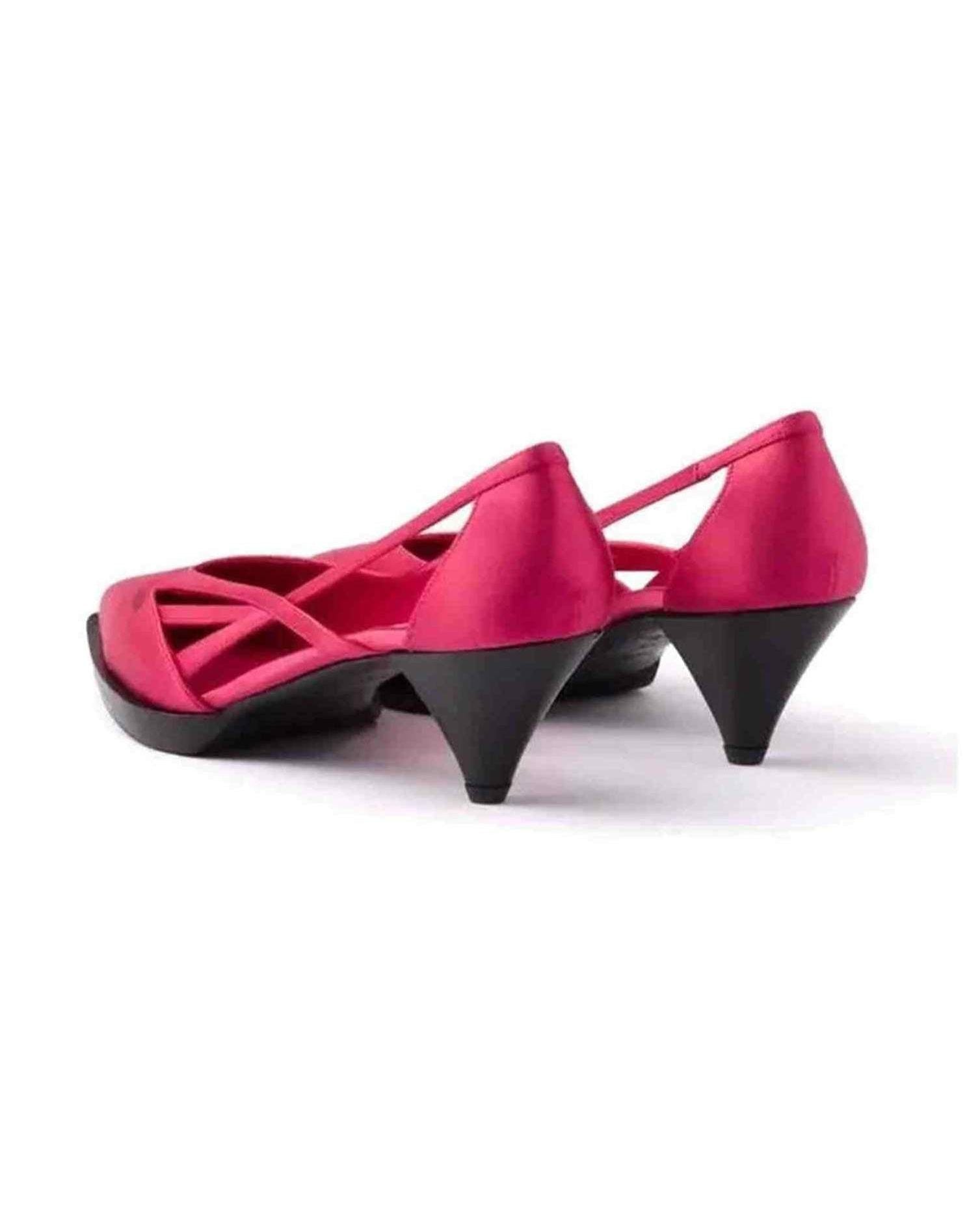 Prada Satin 55Mm Cut Out Pumps Glam Steals