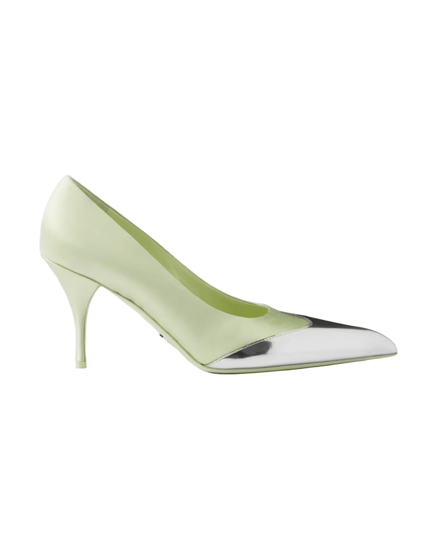 Prada Satin And Metallic Leather Pumps Glam Steals