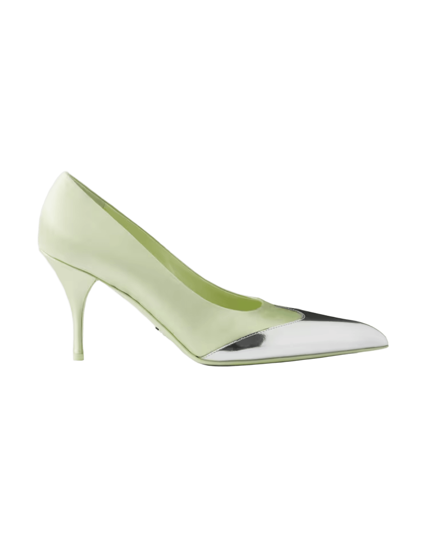 Prada Satin And Metallic Leather Pumps Glam Steals