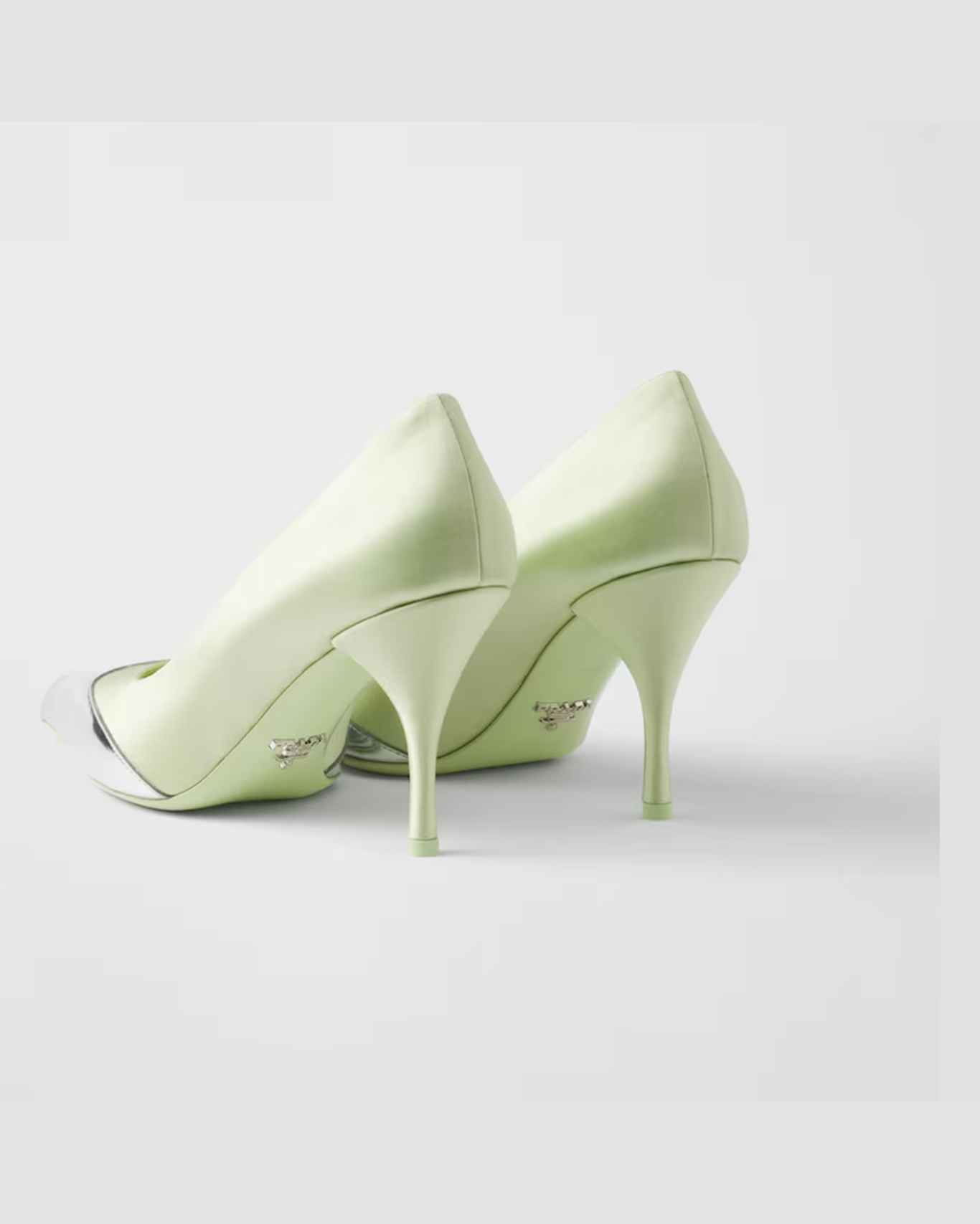 Prada Satin And Metallic Leather Pumps Glam Steals