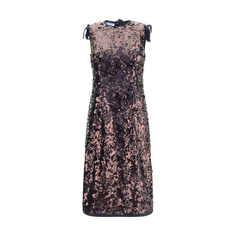 Prada Sequined Midi Dress Glam Steals