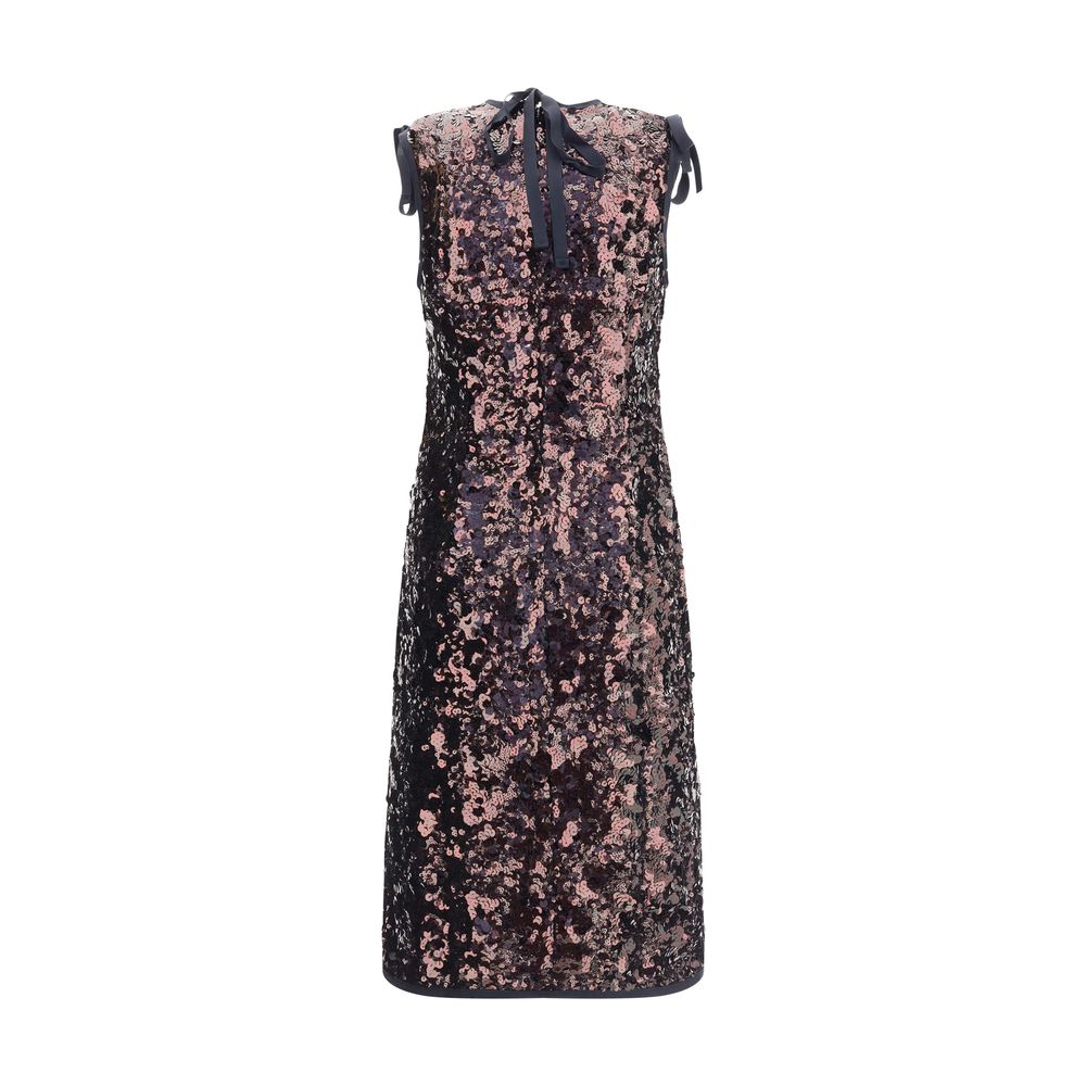 Prada Sequined Midi Dress Glam Steals