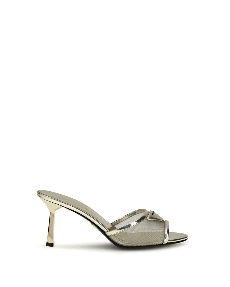 Prada Silver Stiletto Heels Glam Steals