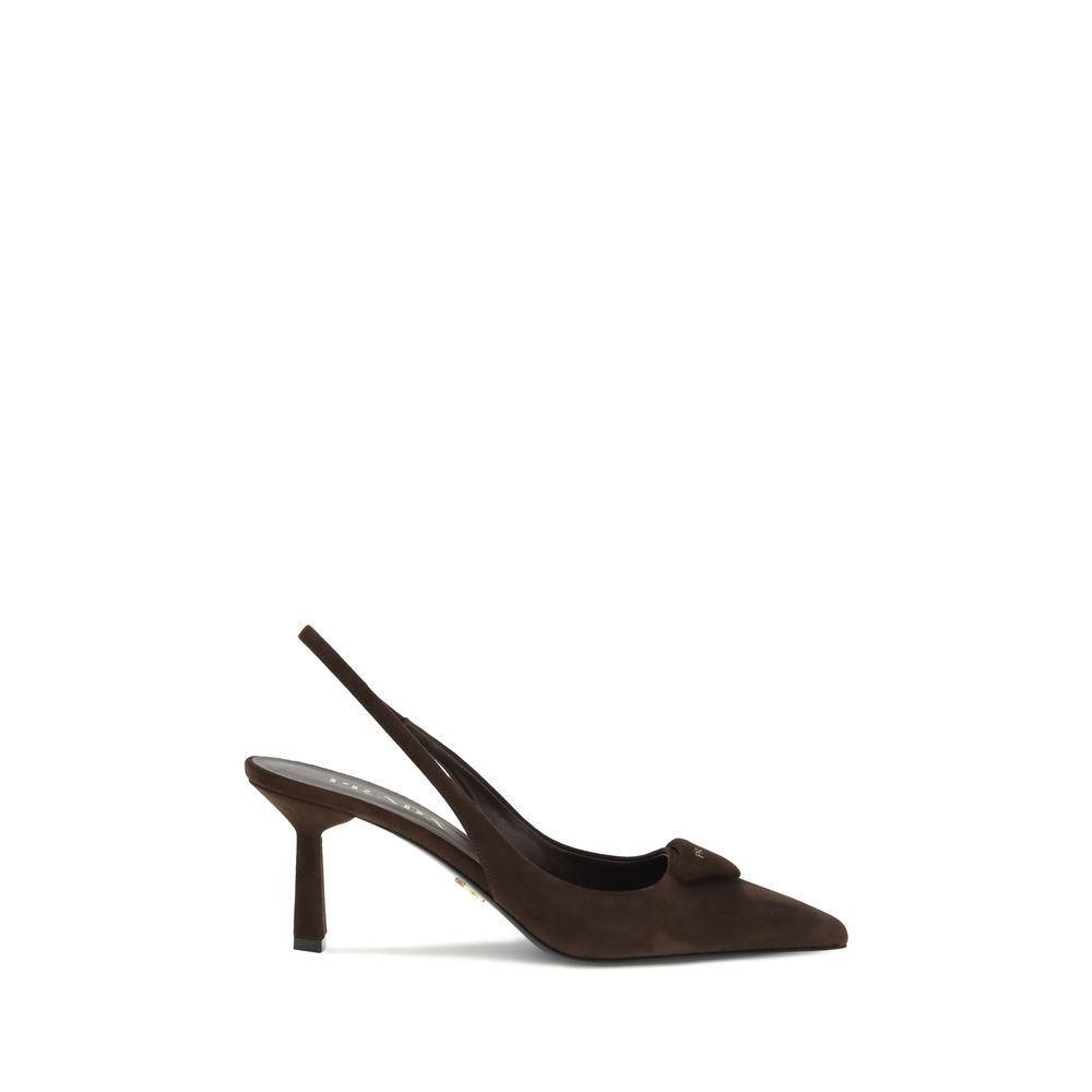 Prada Suede Slingback Pumps Glam Steals