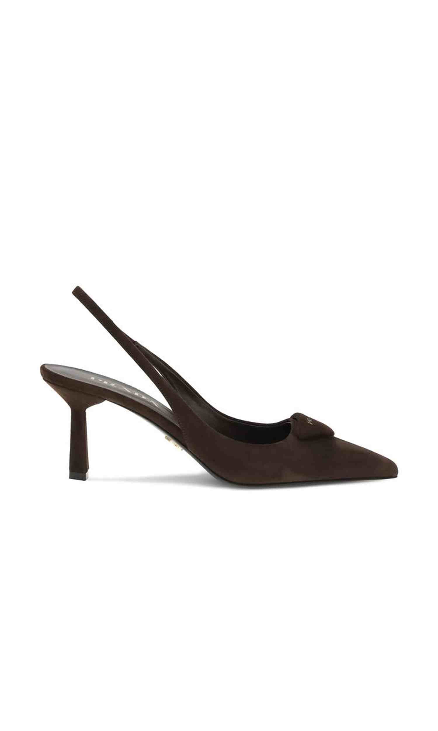 Prada Suede Slingback Pumps Glam Steals