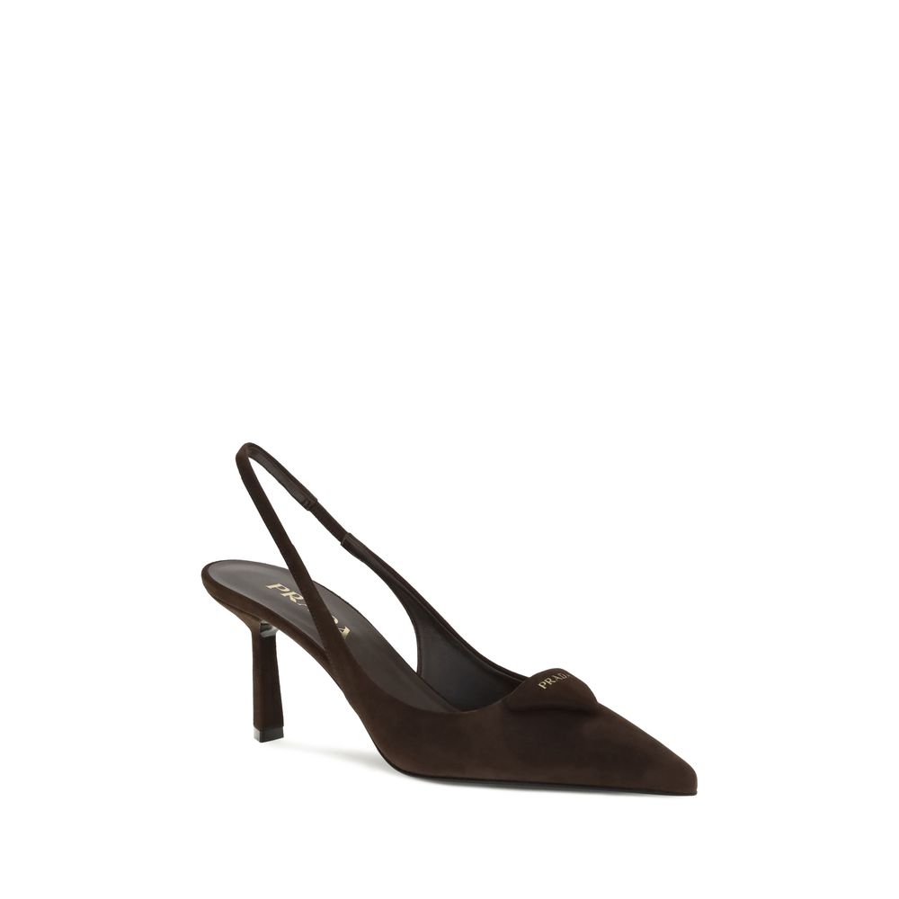 Prada Suede Slingback Pumps Glam Steals