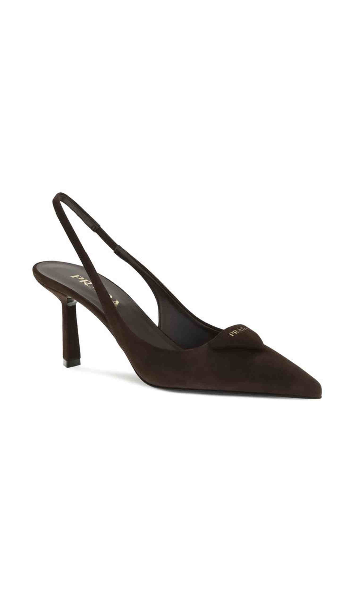 Prada Suede Slingback Pumps Glam Steals