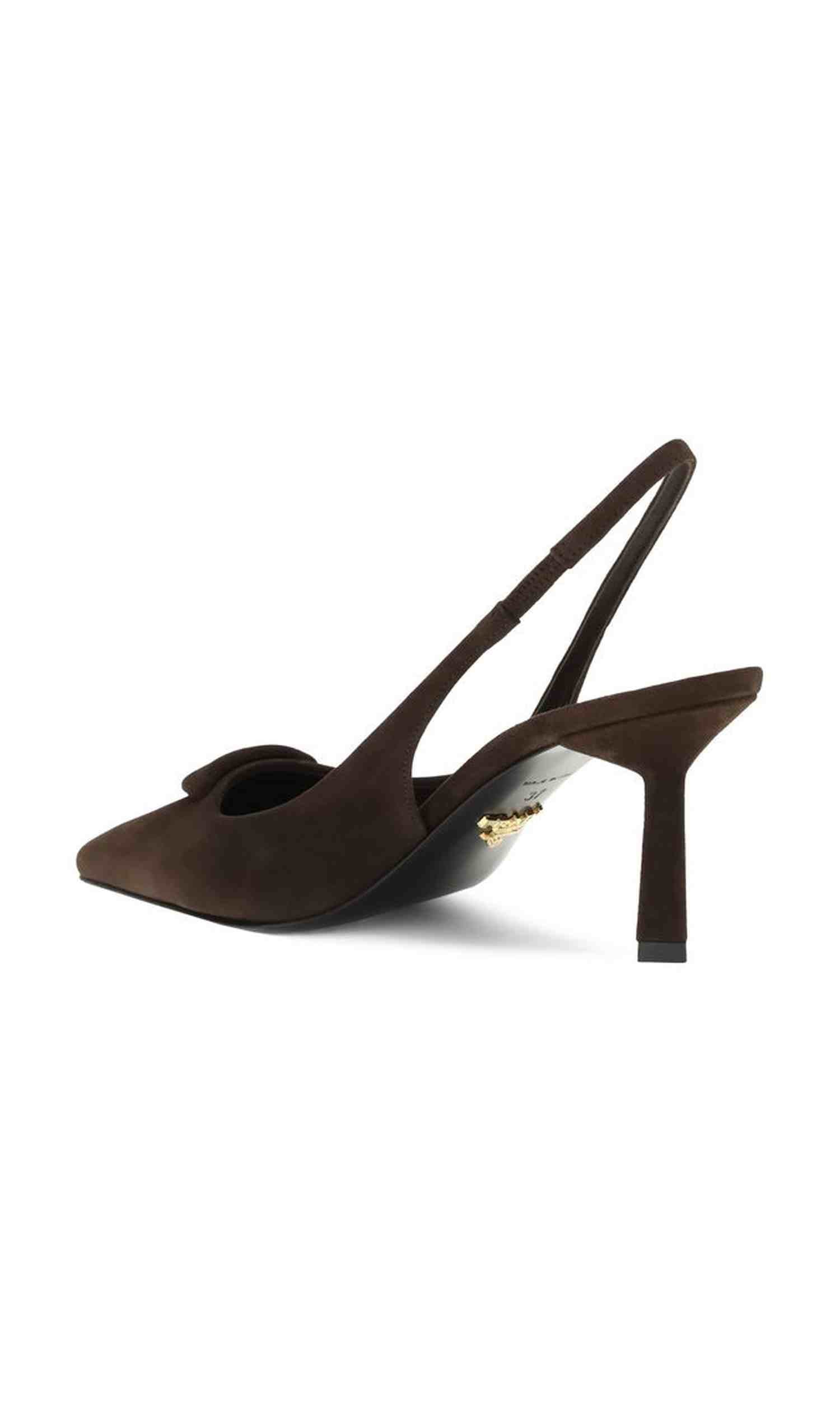 Prada Suede Slingback Pumps Glam Steals