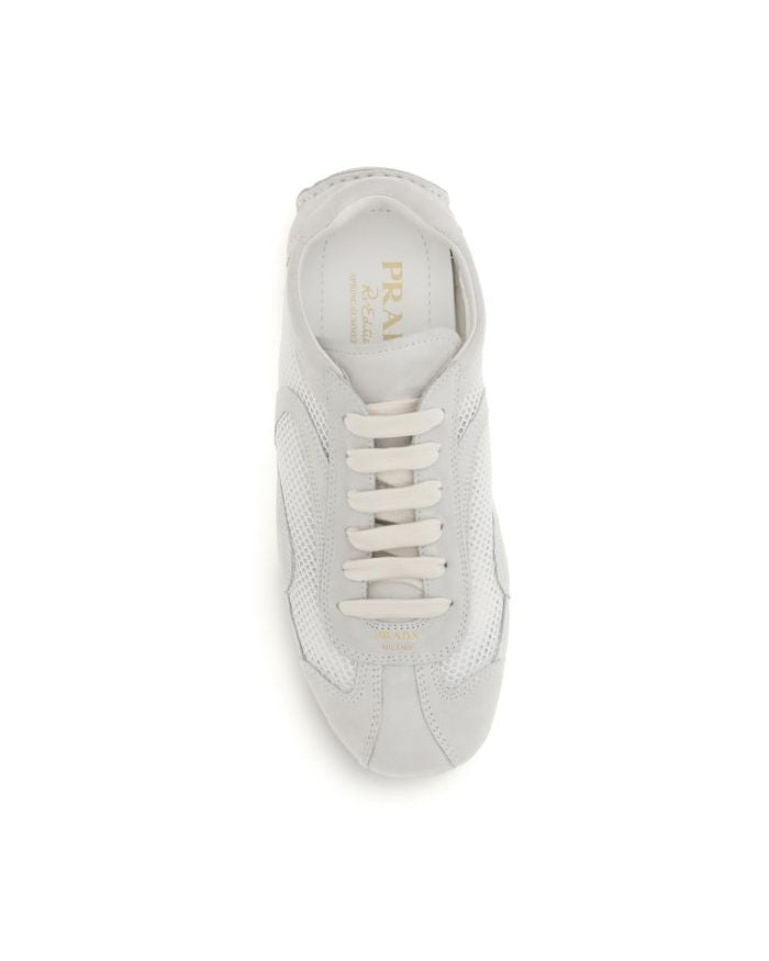 Prada White Low Top Sneakers 