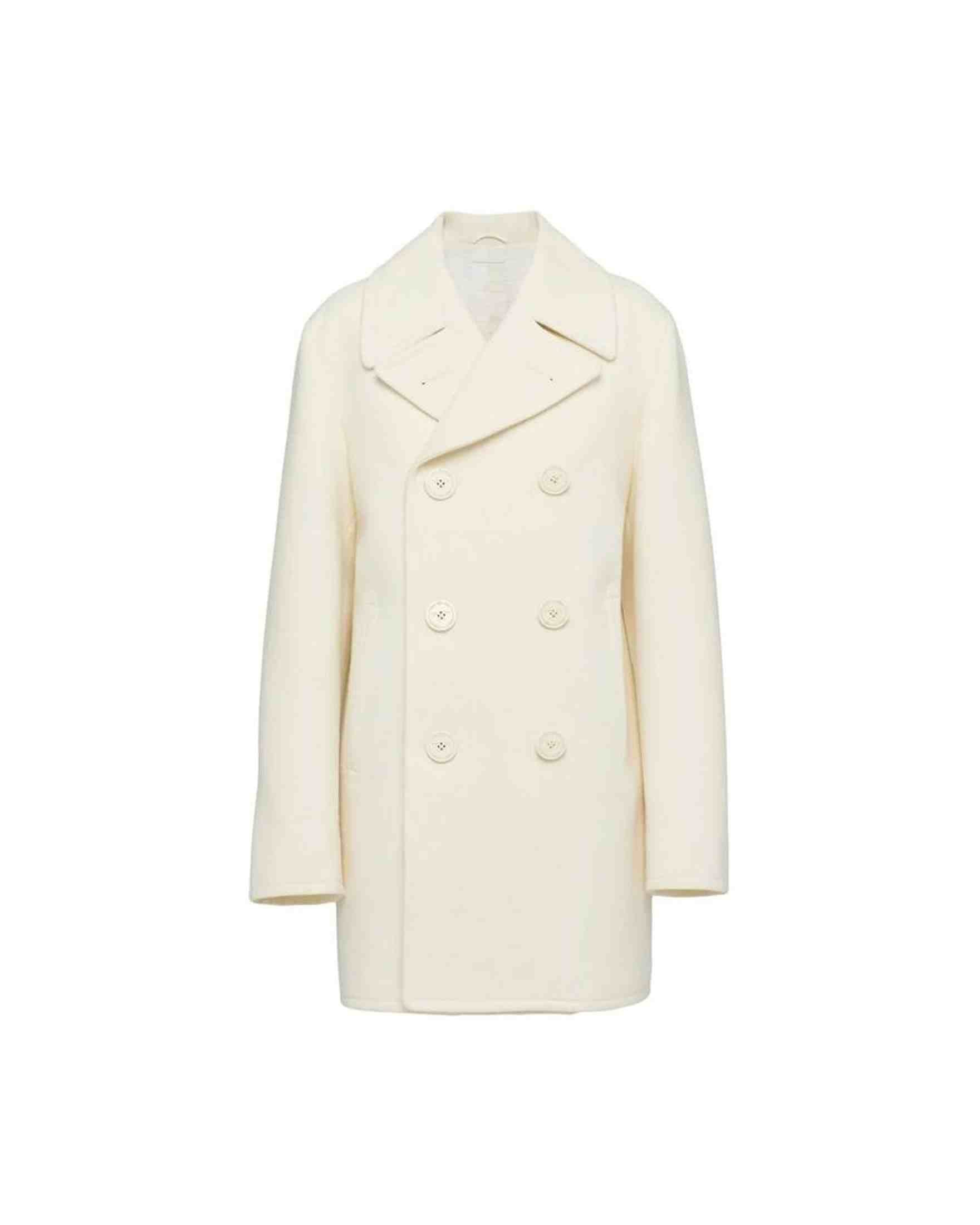 Prada Wool Double Breasted Coat Glam Steals