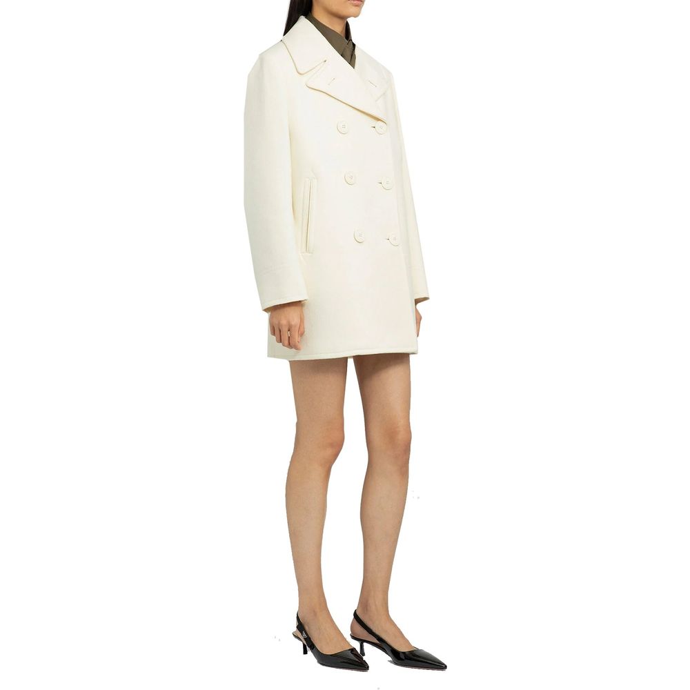 Prada Wool Double Breasted Coat Glam Steals