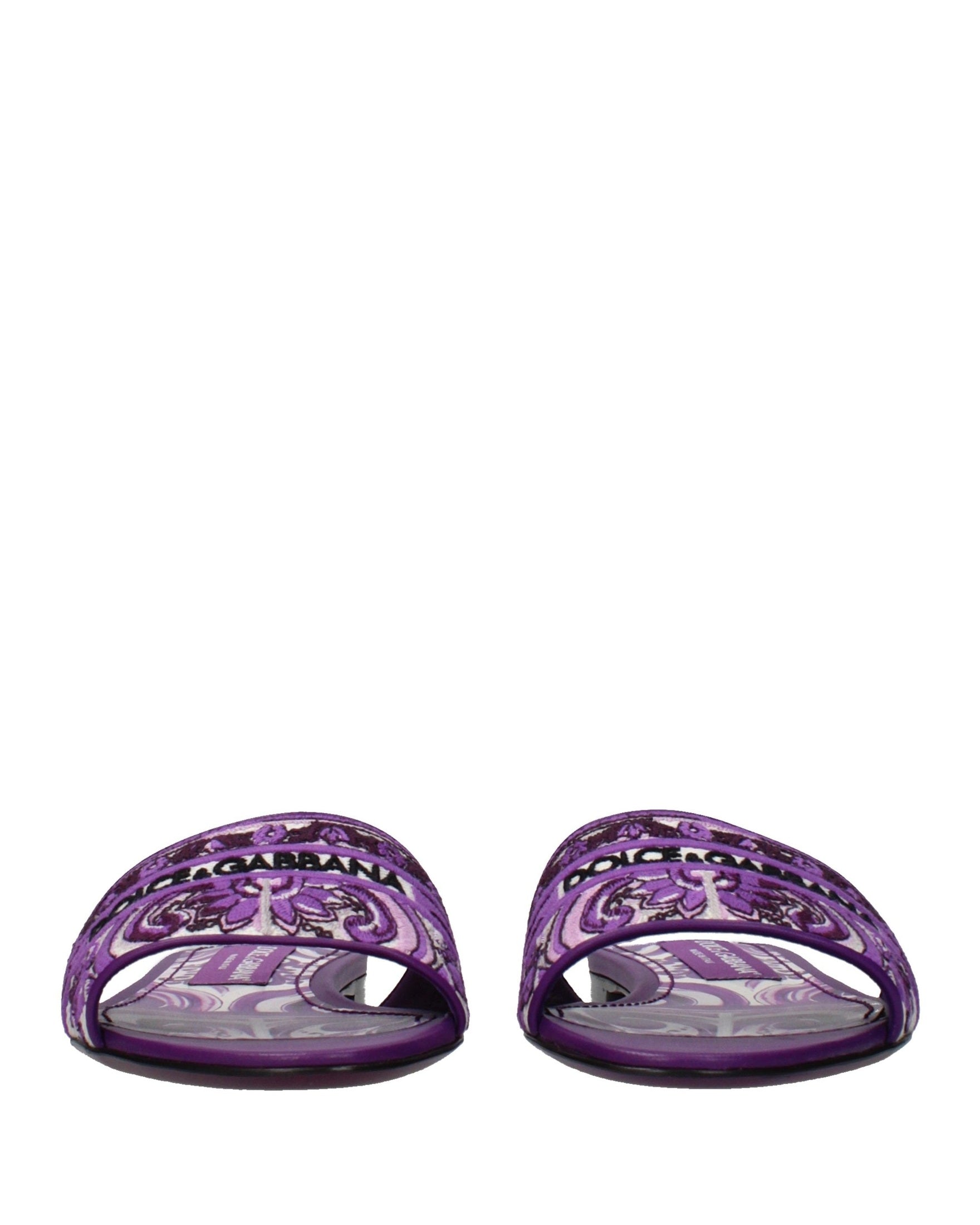 Purple Fabric Slippers Glam Steals