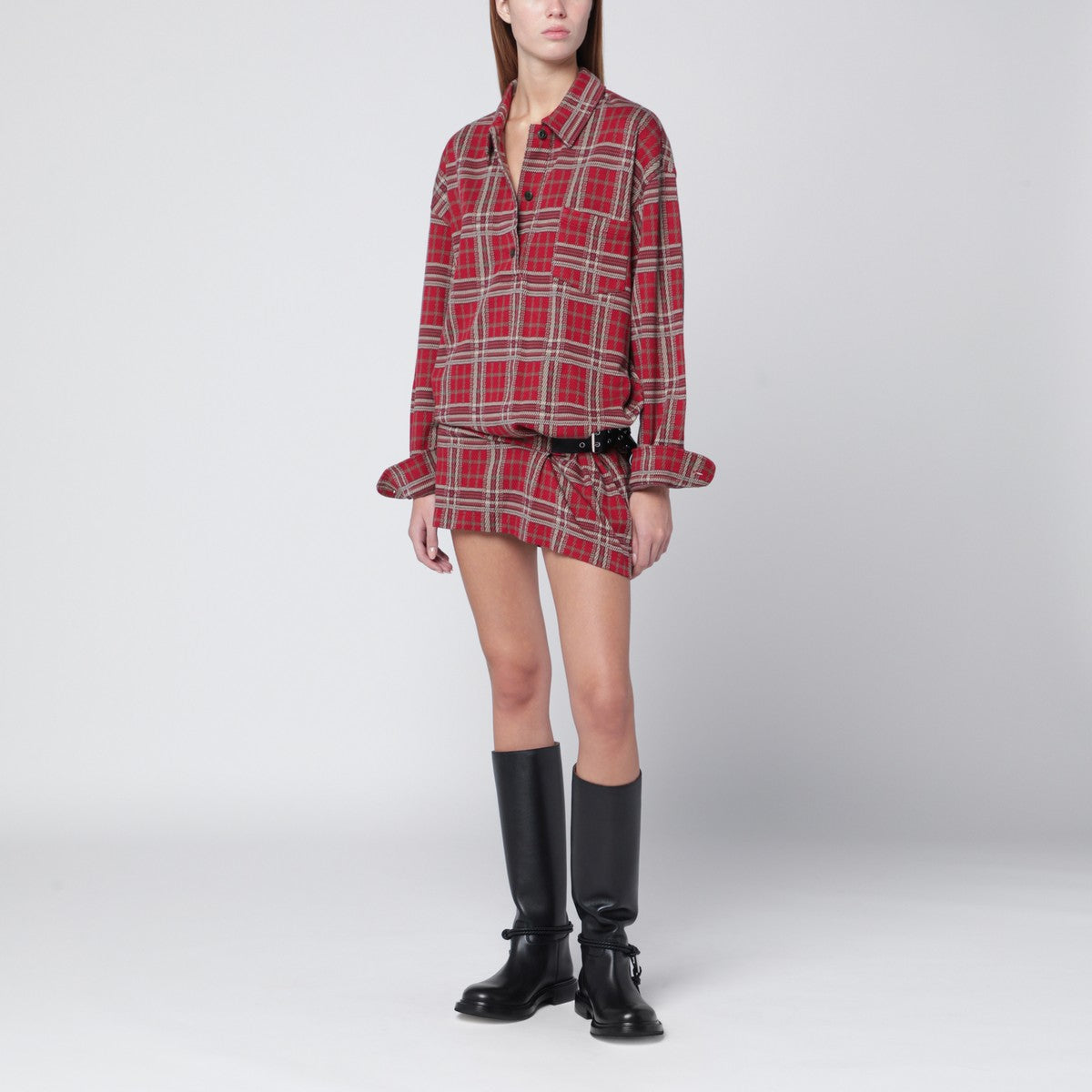 Isabel Marant Red Cotton Blandia Shirt Dress Glam Steals