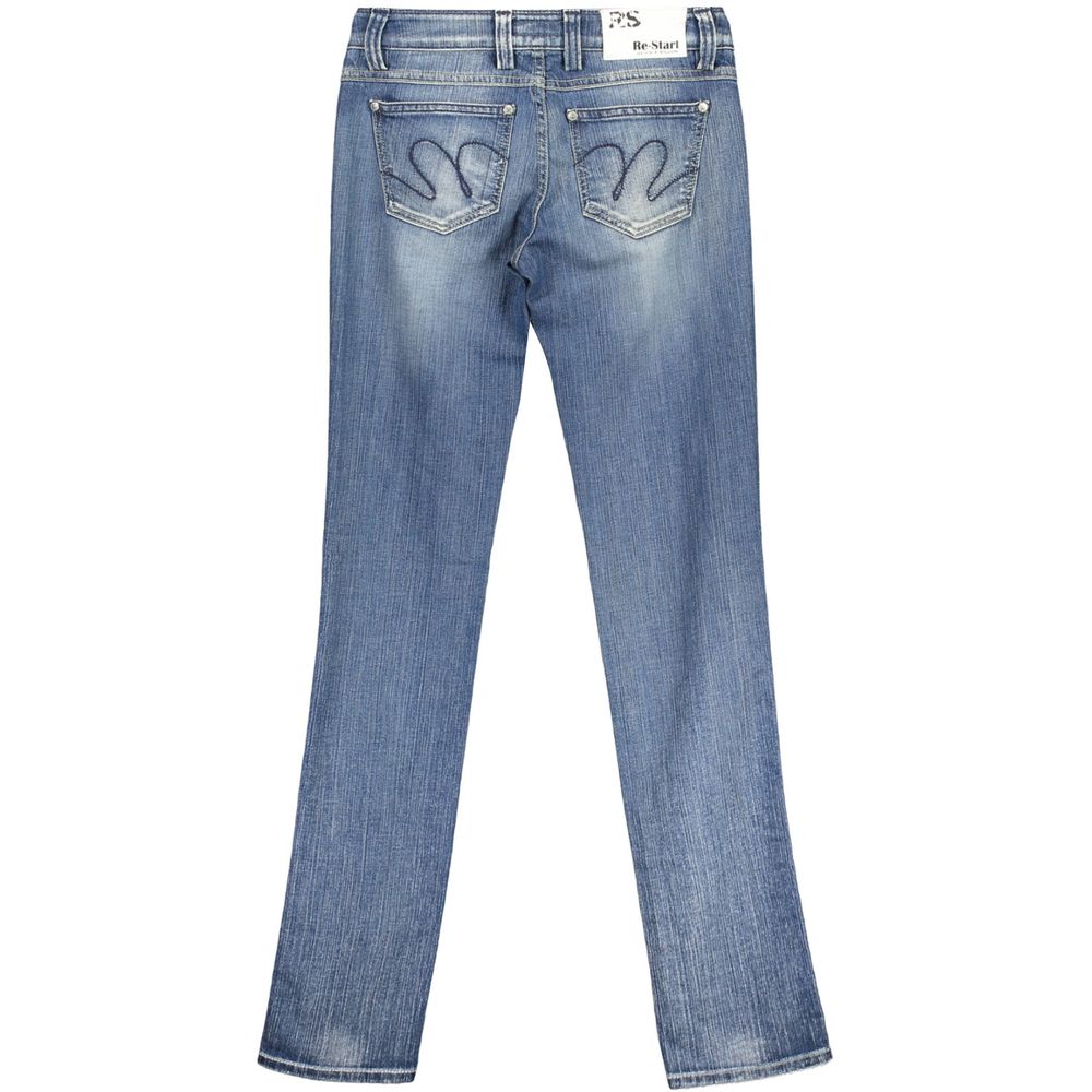 Re-Start Blue Cotton Re Start Jeans Glam Steals