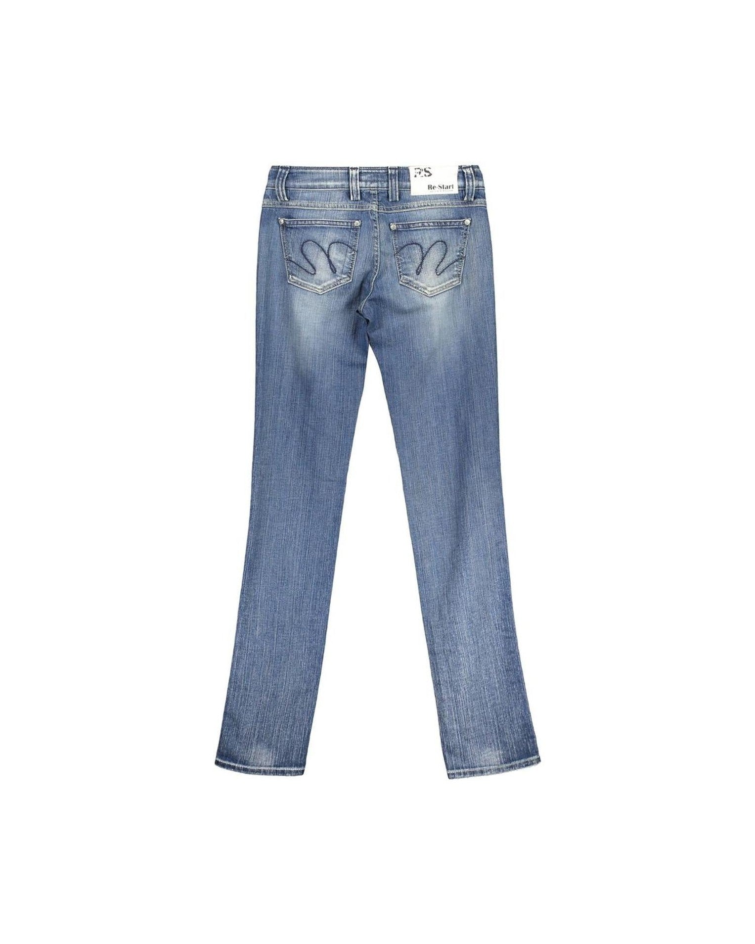 Re-Start Blue Cotton Re Start Jeans Glam Steals