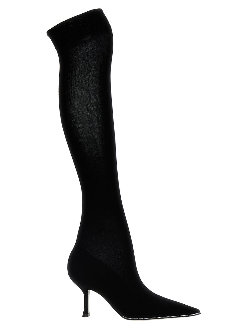 RenÉ Caovilla Knitted Boots Glam Steals