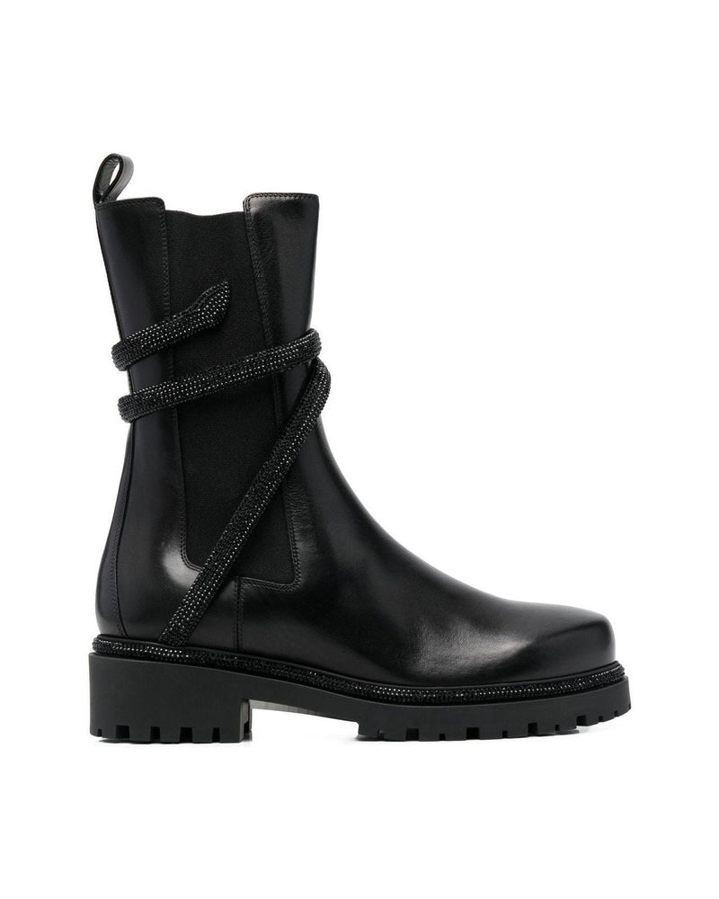 René Caovilla Black Boots Glam Steals