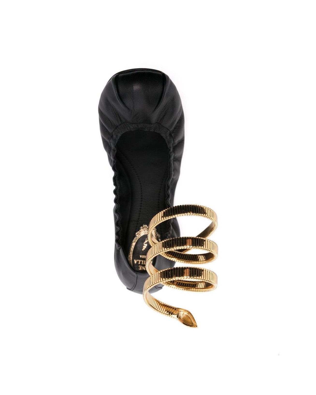 René Caovilla Black Flat Shoes Glam Steals