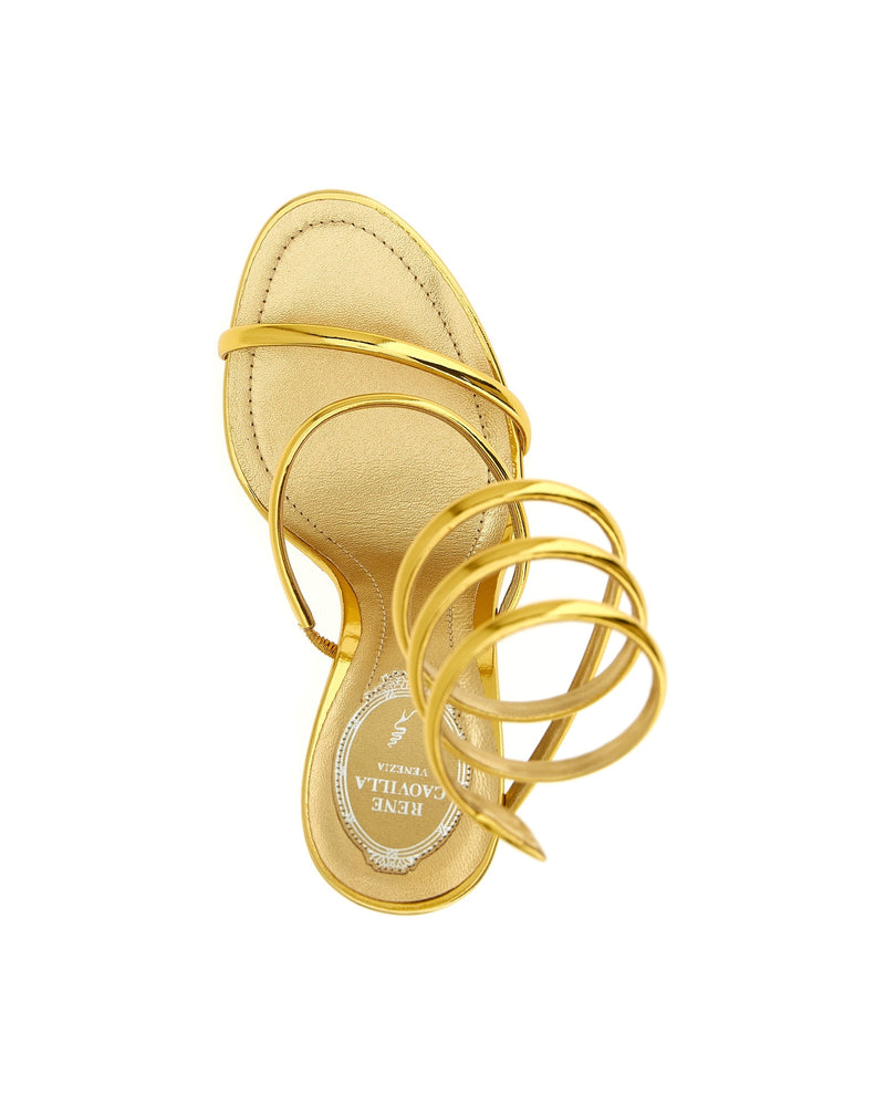René Caovilla Metallic Cleo Sandals Glam Steals