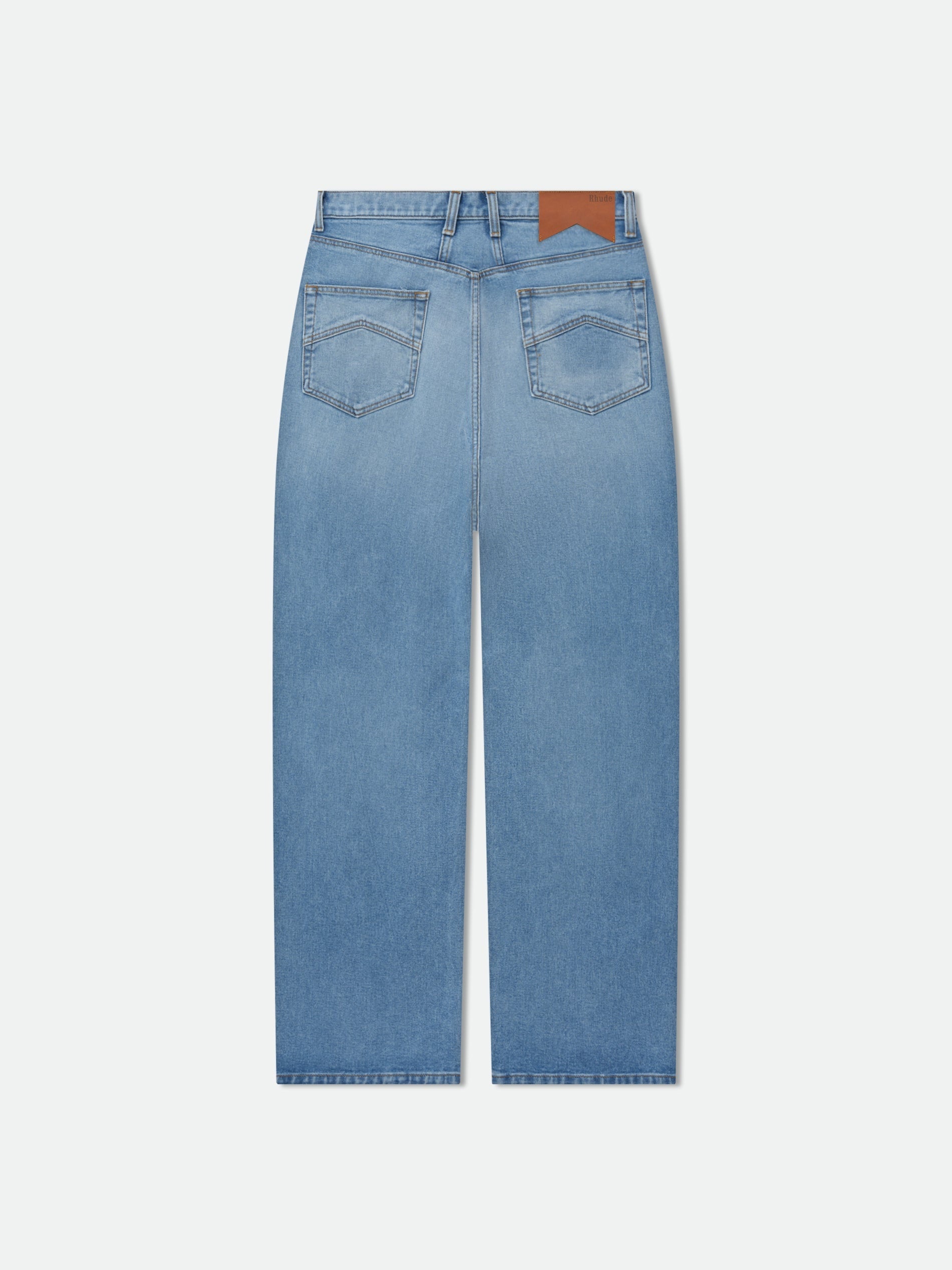 Rhude Blue Cotton Jeans Denim Glam Steals