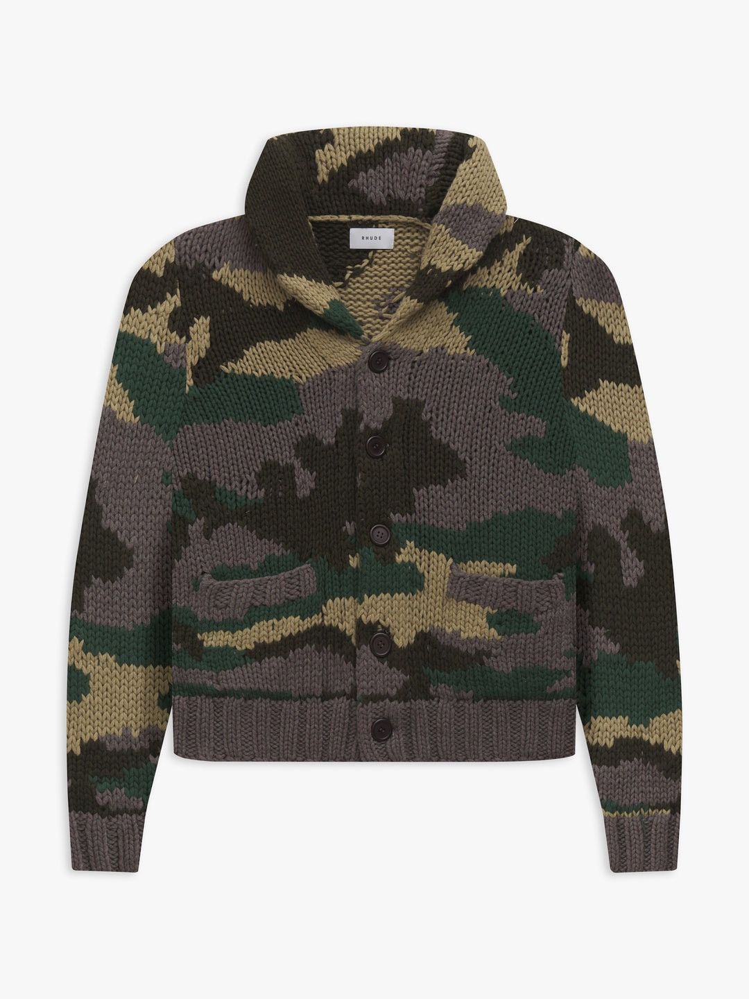 Rhude Green Fibres Cardigan Glam Steals