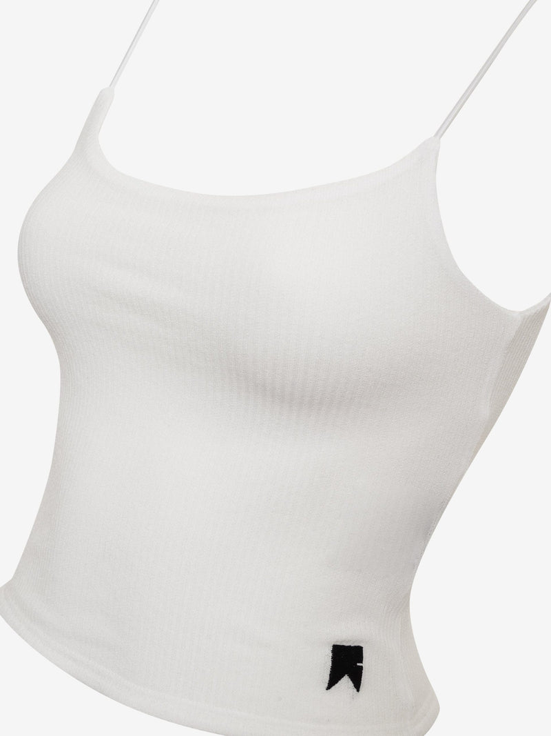 Rhude White Cotton Tank Top Glam Steals