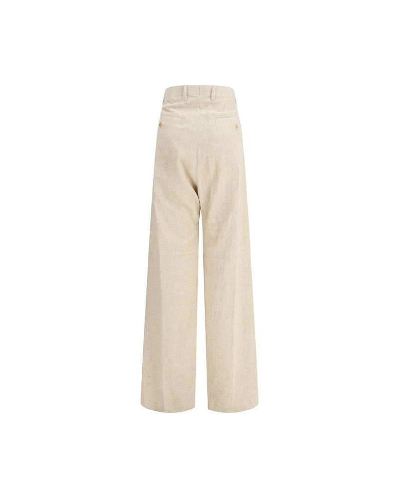 Rick Owens Beige Cotton Casual Pant Glam Steals