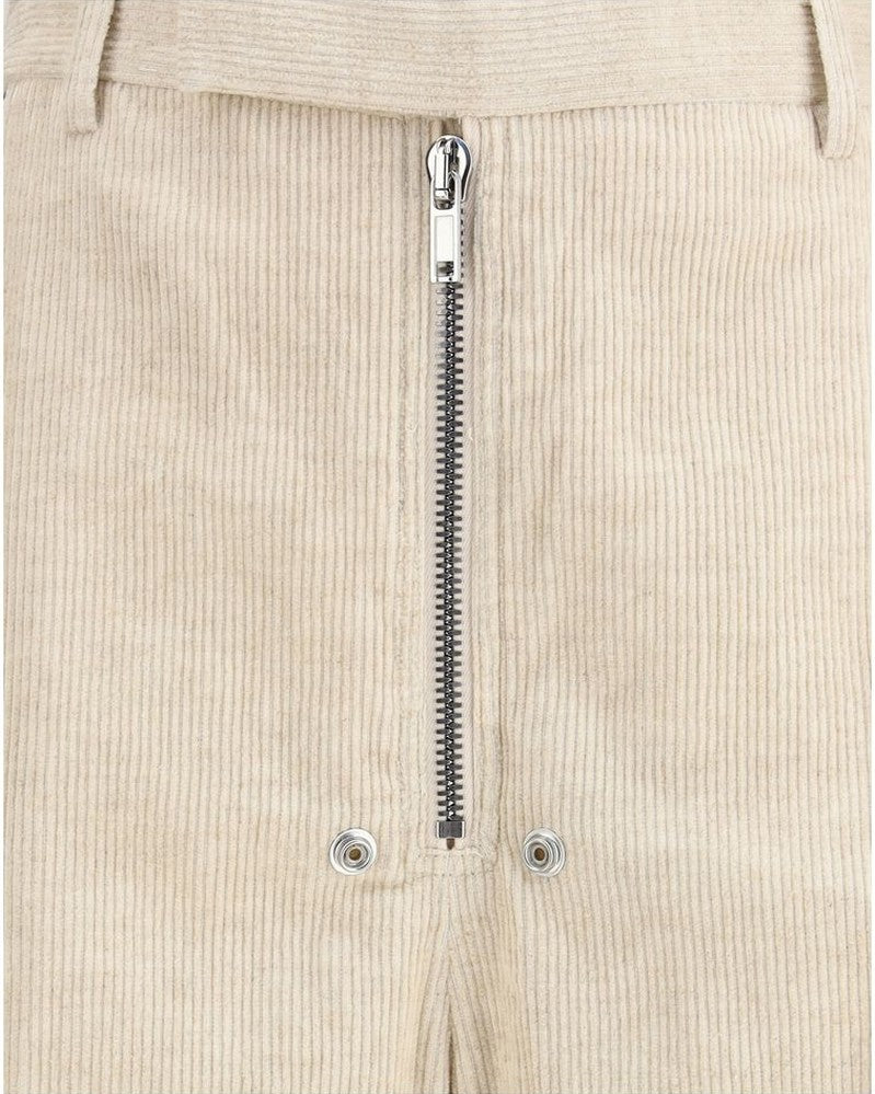 Rick Owens Beige Cotton Casual Pant Glam Steals