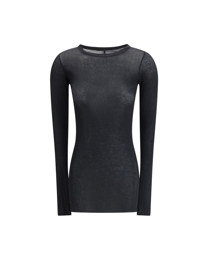 Rick Owens Black Cotton Long Sleeve Shirt Glam Steals