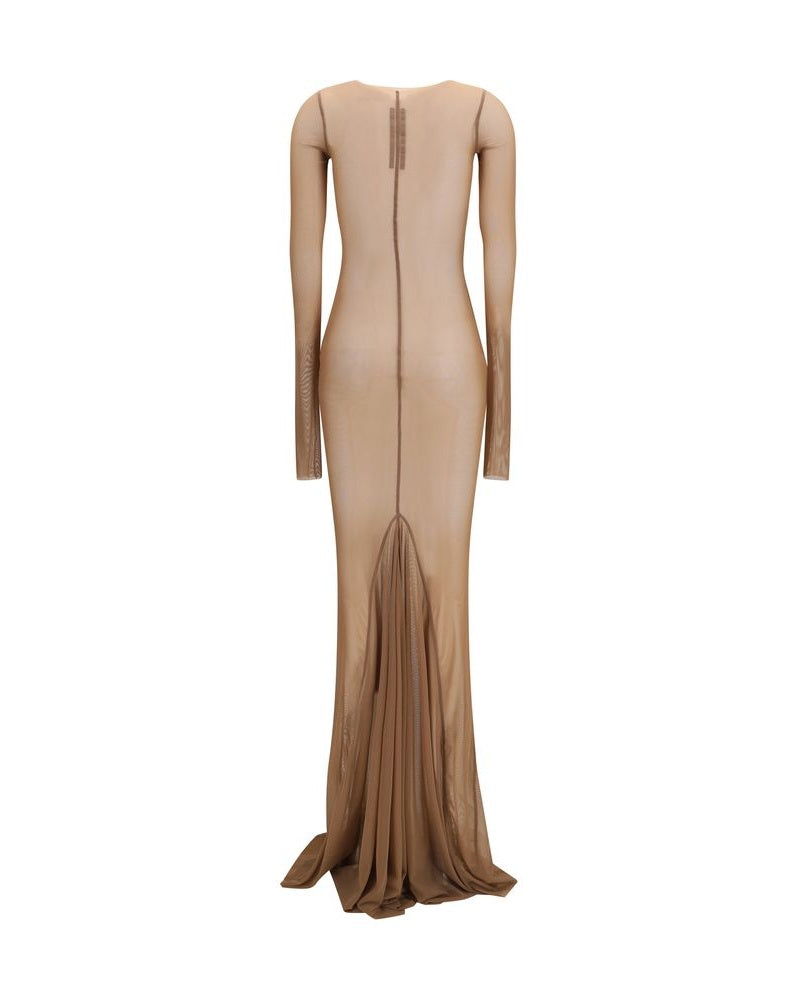 Rick Owens Brown Polyamide Casual Dress Glam Steals