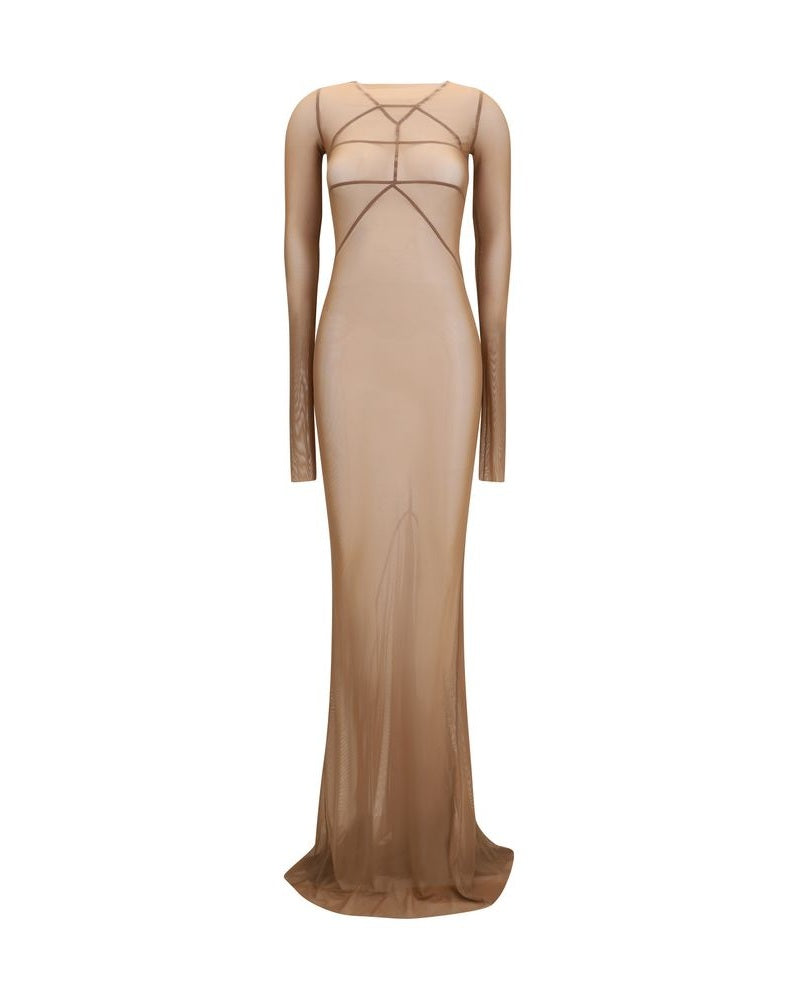 Rick Owens Brown Polyamide Casual Dress Glam Steals