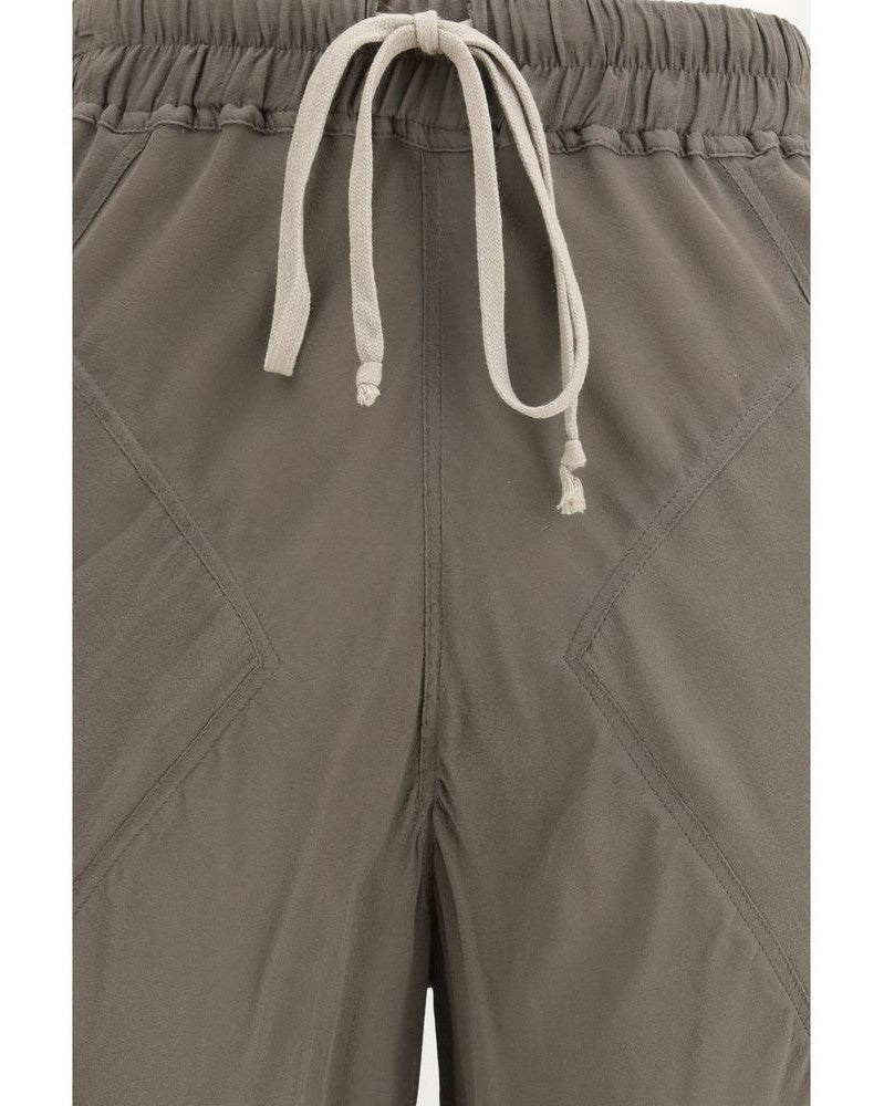 Rick Owens Brown Silk Casual Pant 