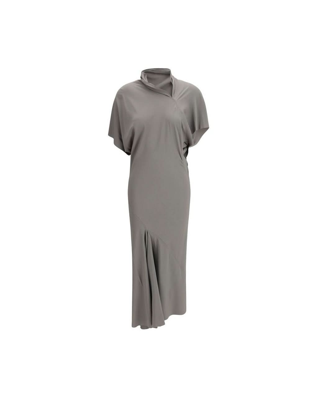 Rick Owens Gray Acetate Casual Dress 