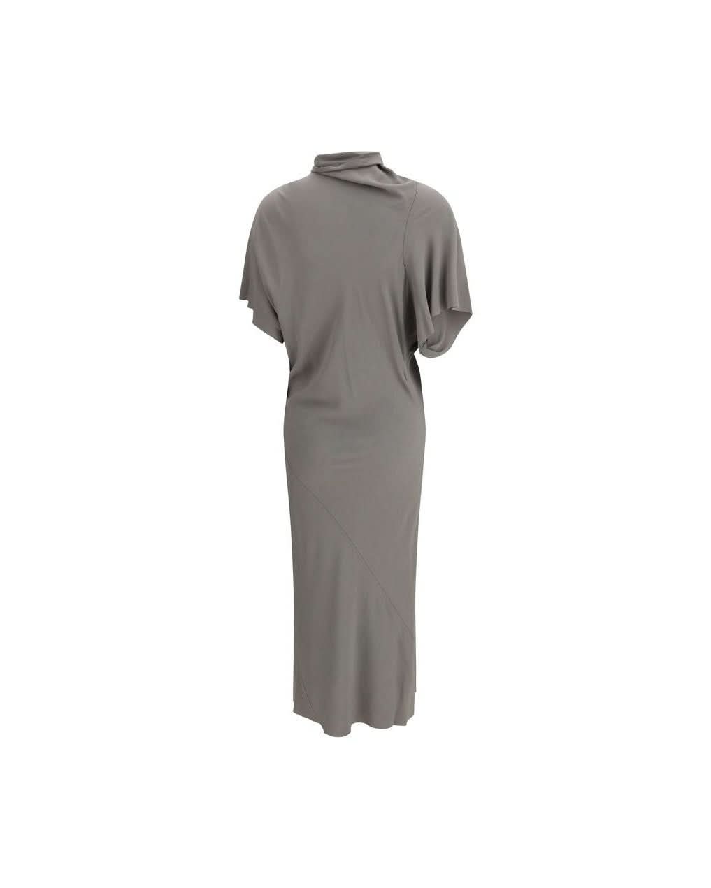 Rick Owens Gray Acetate Casual Dress 