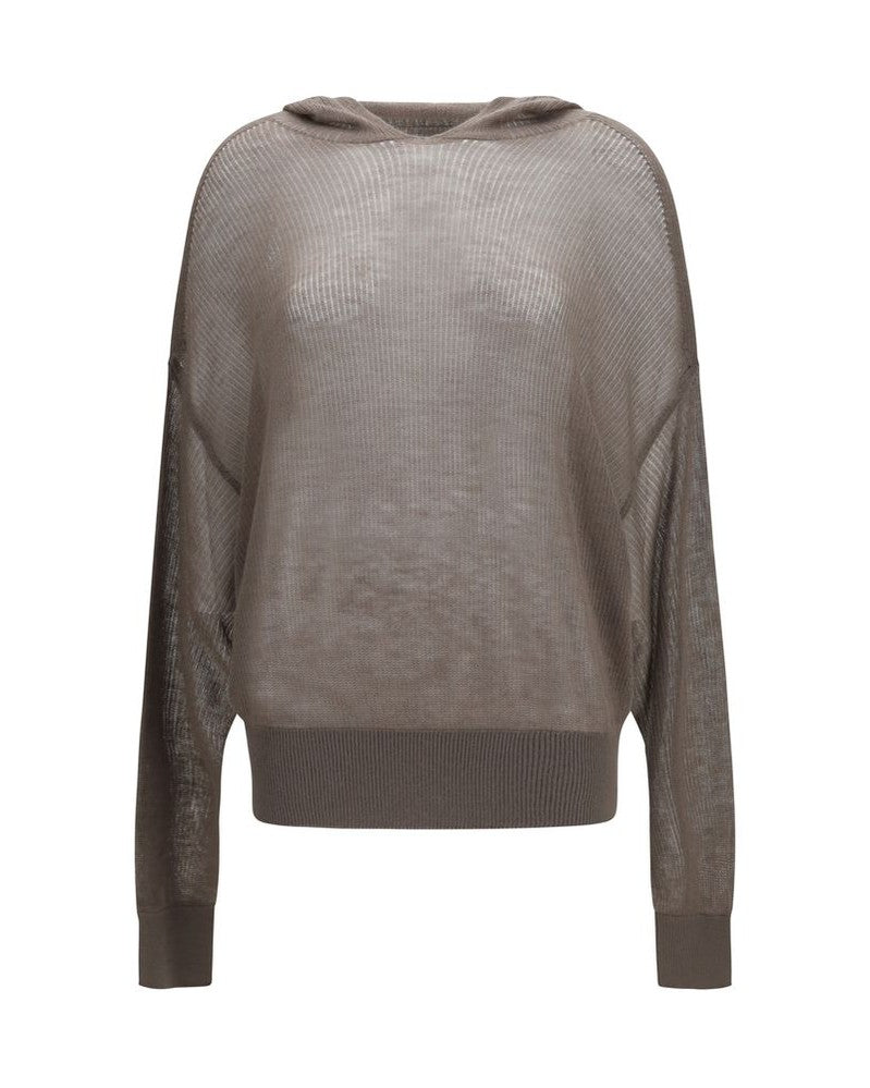 Rick Owens Gray Cashmere Hoodie Glam Steals