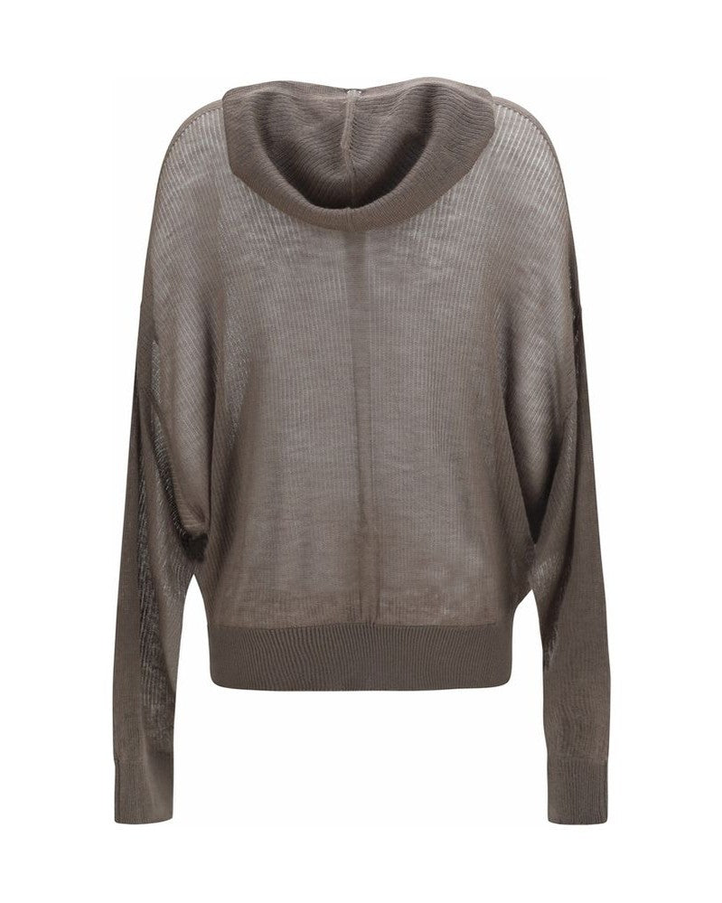 Rick Owens Gray Cashmere Hoodie Glam Steals
