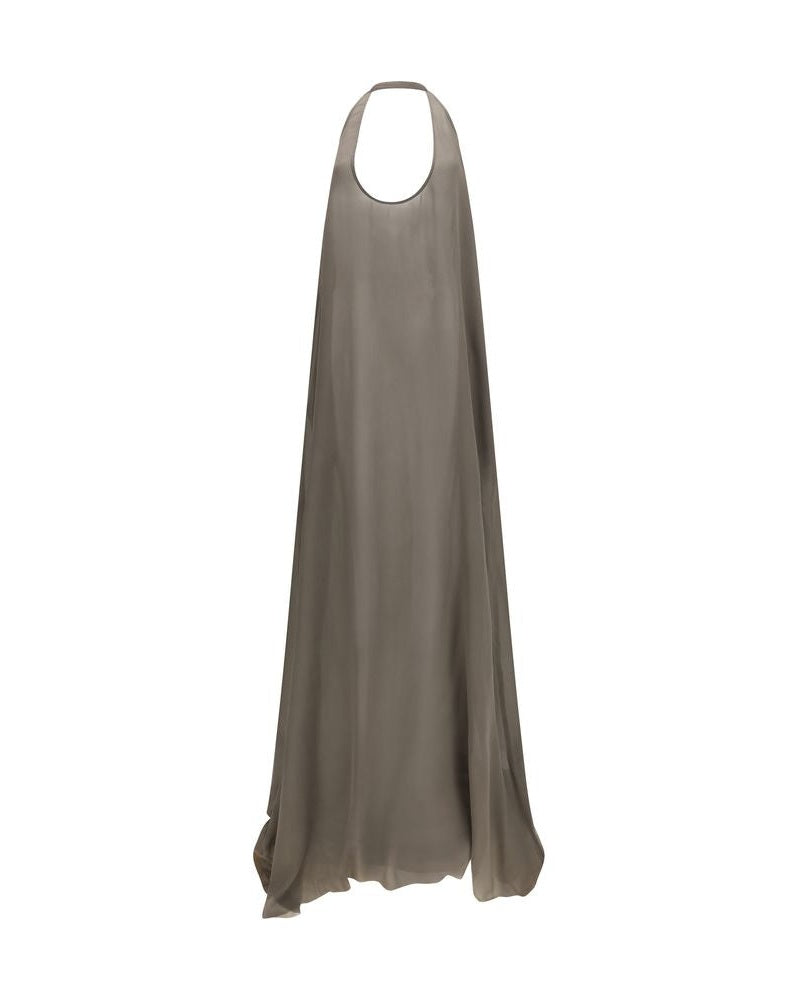 Rick Owens Gray Silk Casual Dress Glam Steals