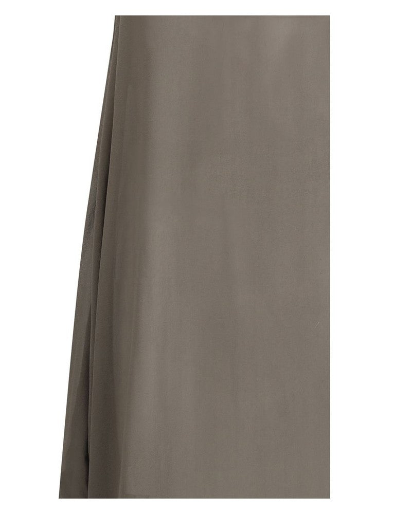 Rick Owens Gray Silk Casual Dress Glam Steals