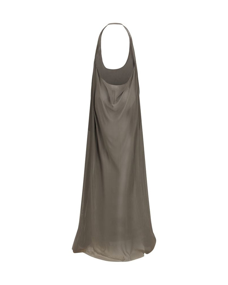 Rick Owens Gray Silk Casual Dress Glam Steals