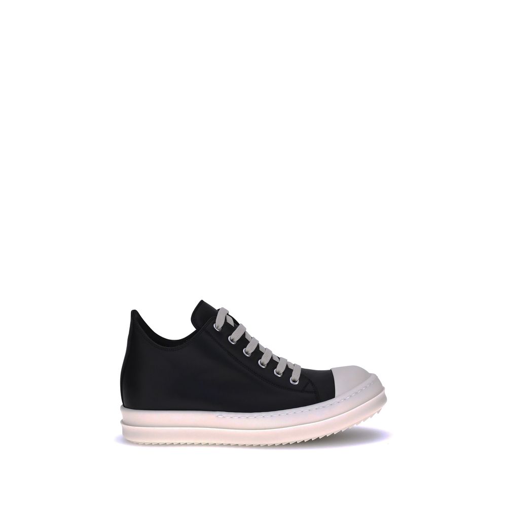 Rick Owens Leather Sneakers Glam Steals