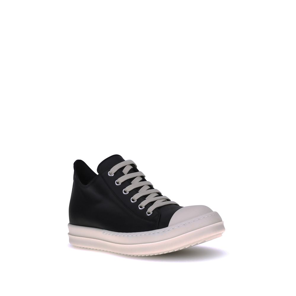 Rick Owens Leather Sneakers Glam Steals