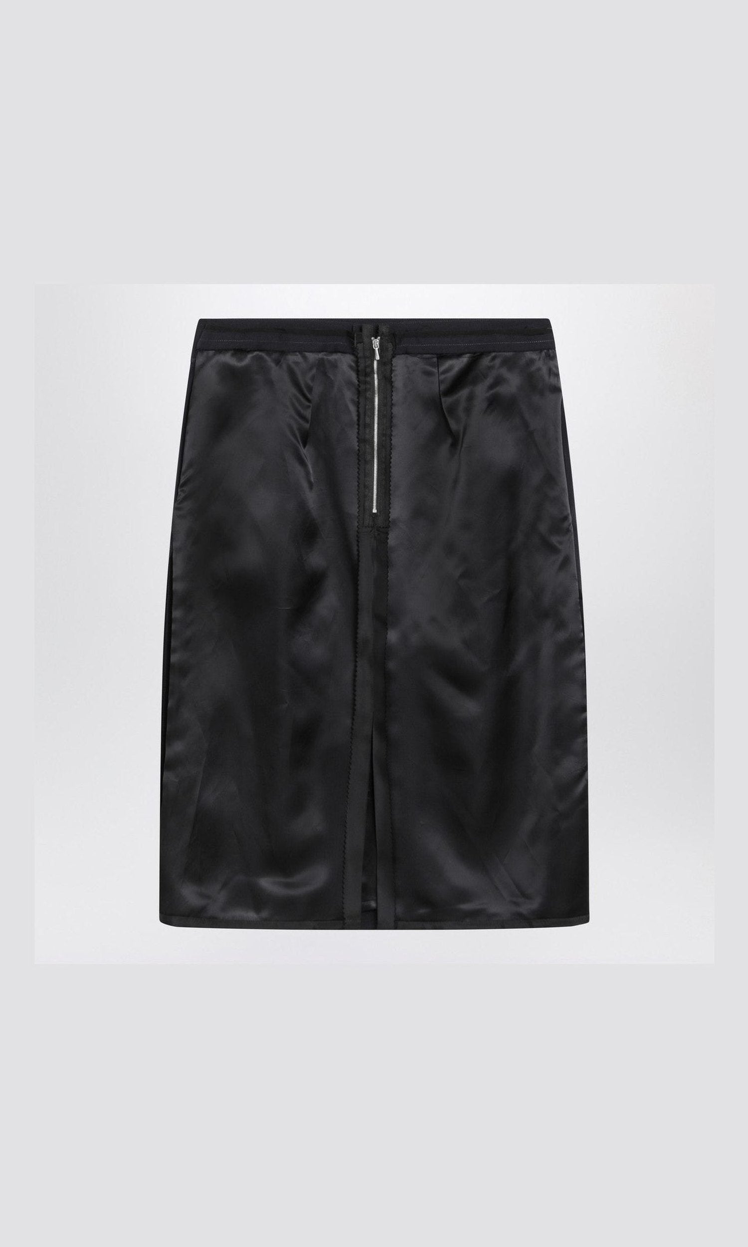 Maison Margiela Blue skirt with satin side panels Glam Steals